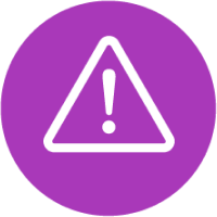 Warning sign icon